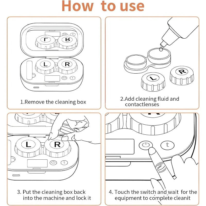 Ultrasonic Contact Lens Cleaner