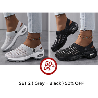 ⭐ Last Day Sale 50% OFF ⭐Women's Orthopedic Clogs With Air Cushion Support to Reduce Back and Knee Pressure