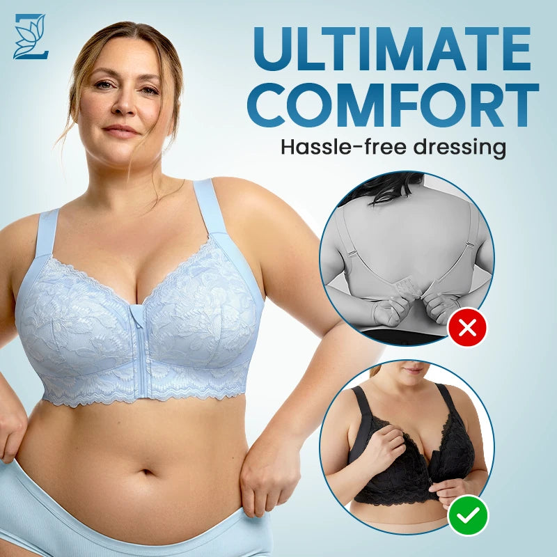 ZipLacy - SPRING SALE 70% OFF - Ultra Soft Front Zip Wireless Lifting Bra
