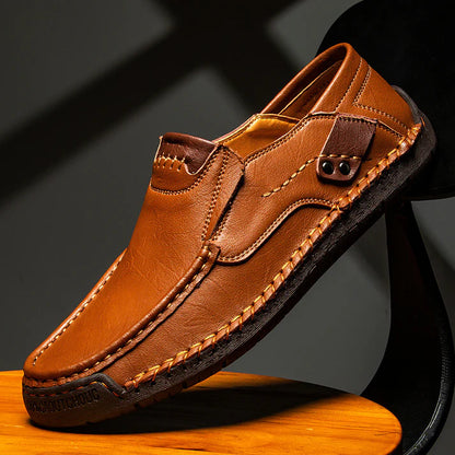 Men's Slip-On Cowhide Casual Lightweight Loafers