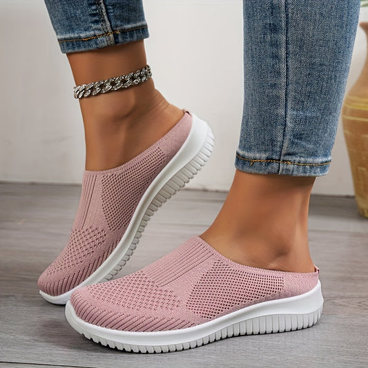Oveltrix - Women’s Breathable Knit Slip-On Walking Shoes