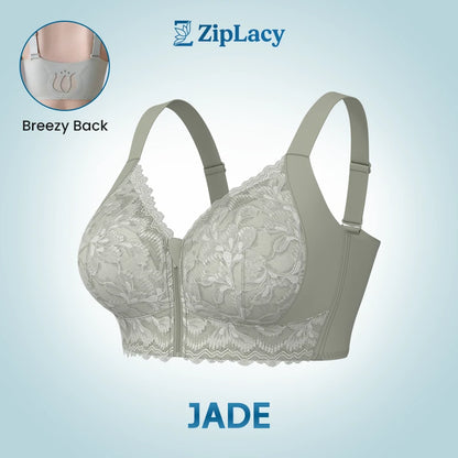 ZipLacy - SPRING SALE 70% OFF - Ultra Soft Front Zip Wireless Lifting Bra