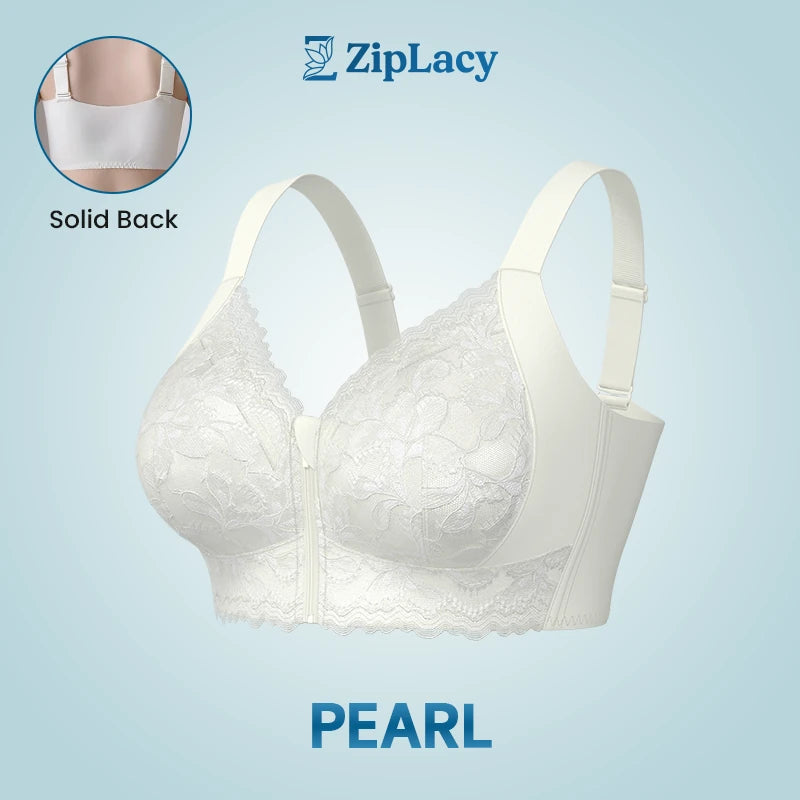ZipLacy - SPRING SALE 70% OFF - Ultra Soft Front Zip Wireless Lifting Bra