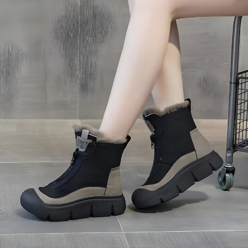 WinterShield Zip-Up Boots ™ – Stay Warm, Walk in Style