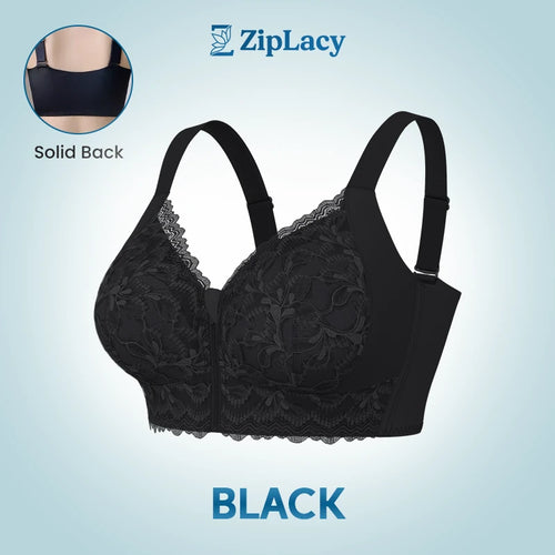 ZipLacy - SPRING SALE 70% OFF - Ultra Soft Front Zip Wireless Lifting Bra