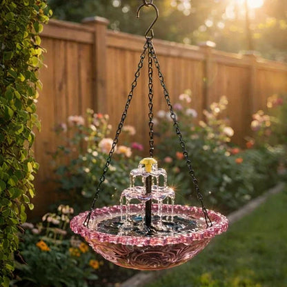 🔥🔥Solar Cascade Hanging Bird Bath Fountain