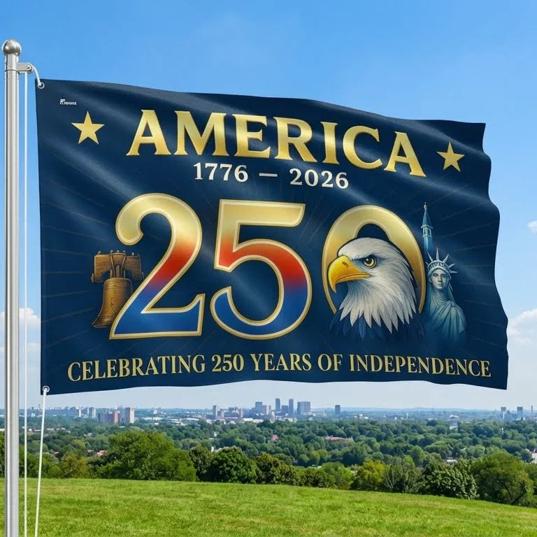 Flagwix American Flag - America 250th Anniversary Grommet Flag for Patriotic Decor