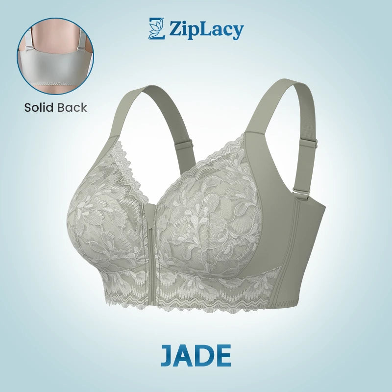 ZipLacy - SPRING SALE 70% OFF - Ultra Soft Front Zip Wireless Lifting Bra