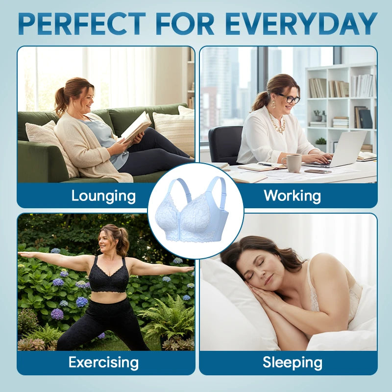 ZipLacy - SPRING SALE 70% OFF - Ultra Soft Front Zip Wireless Lifting Bra