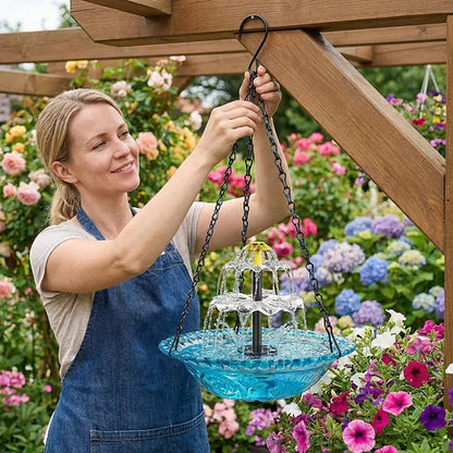 🔥🔥Solar Cascade Hanging Bird Bath Fountain