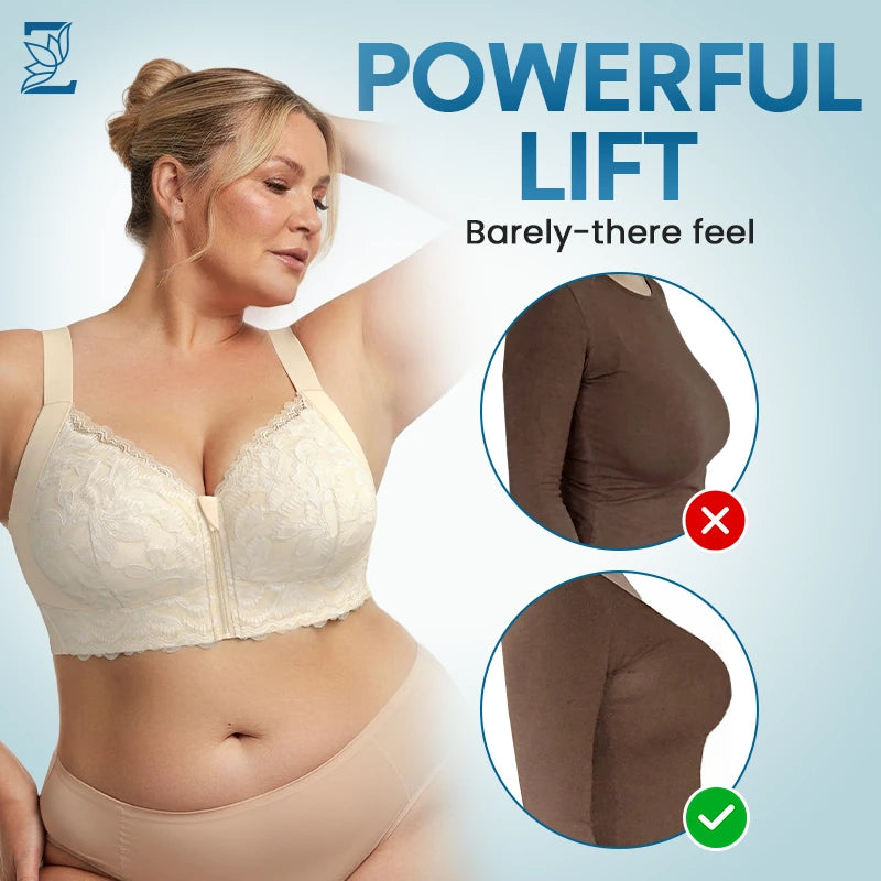 ZipLacy - SPRING SALE 70% OFF - Ultra Soft Front Zip Wireless Lifting Bra