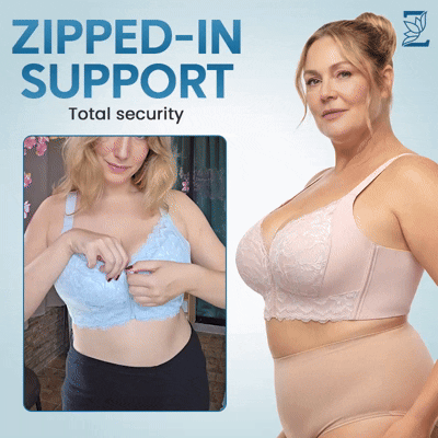 ZipLacy - SPRING SALE 70% OFF - Ultra Soft Front Zip Wireless Lifting Bra