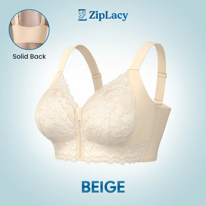 ZipLacy - SPRING SALE 70% OFF - Ultra Soft Front Zip Wireless Lifting Bra