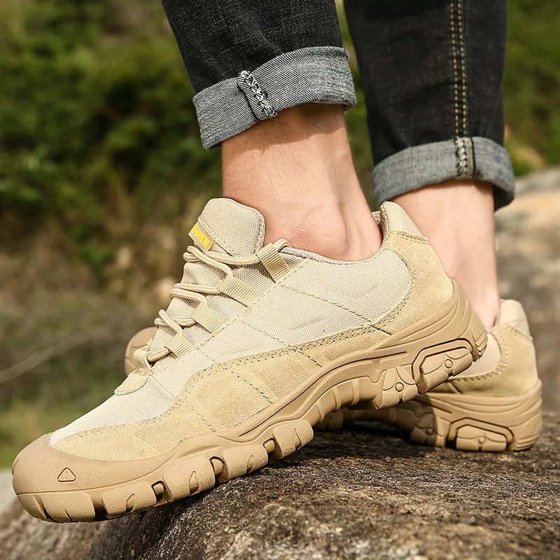 Men’s ASTM-Certified Steel Toe Work Shoes – Puncture-Resistant, Arch Support, Wide Toe Box, Breathable, Lightweight & Slip-Resistant