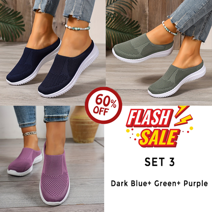 Oveltrix - Women’s Breathable Knit Slip-On Walking Shoes