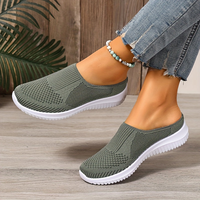Oveltrix - Women’s Breathable Knit Slip-On Walking Shoes