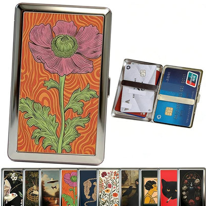 Vintage Style Versatile Metal Wallets Credit Card Case