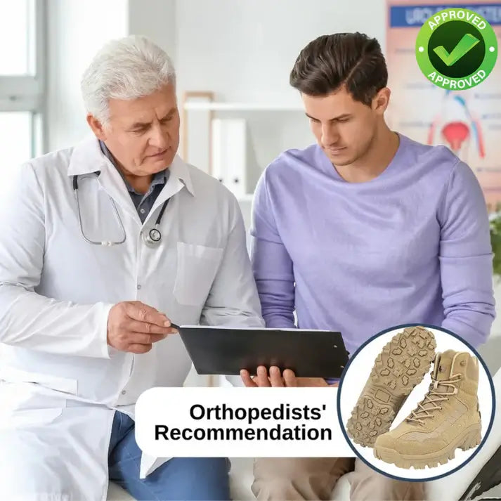 🔥50% OFF🔥 New Year Sale🎄OVELTRIX Orthopedic Work Boots – Waterproof, Anti-Slip & Anti-Sprain