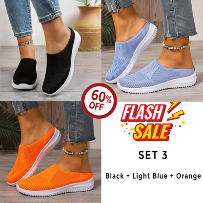 Oveltrix - Women’s Breathable Knit Slip-On Walking Shoes