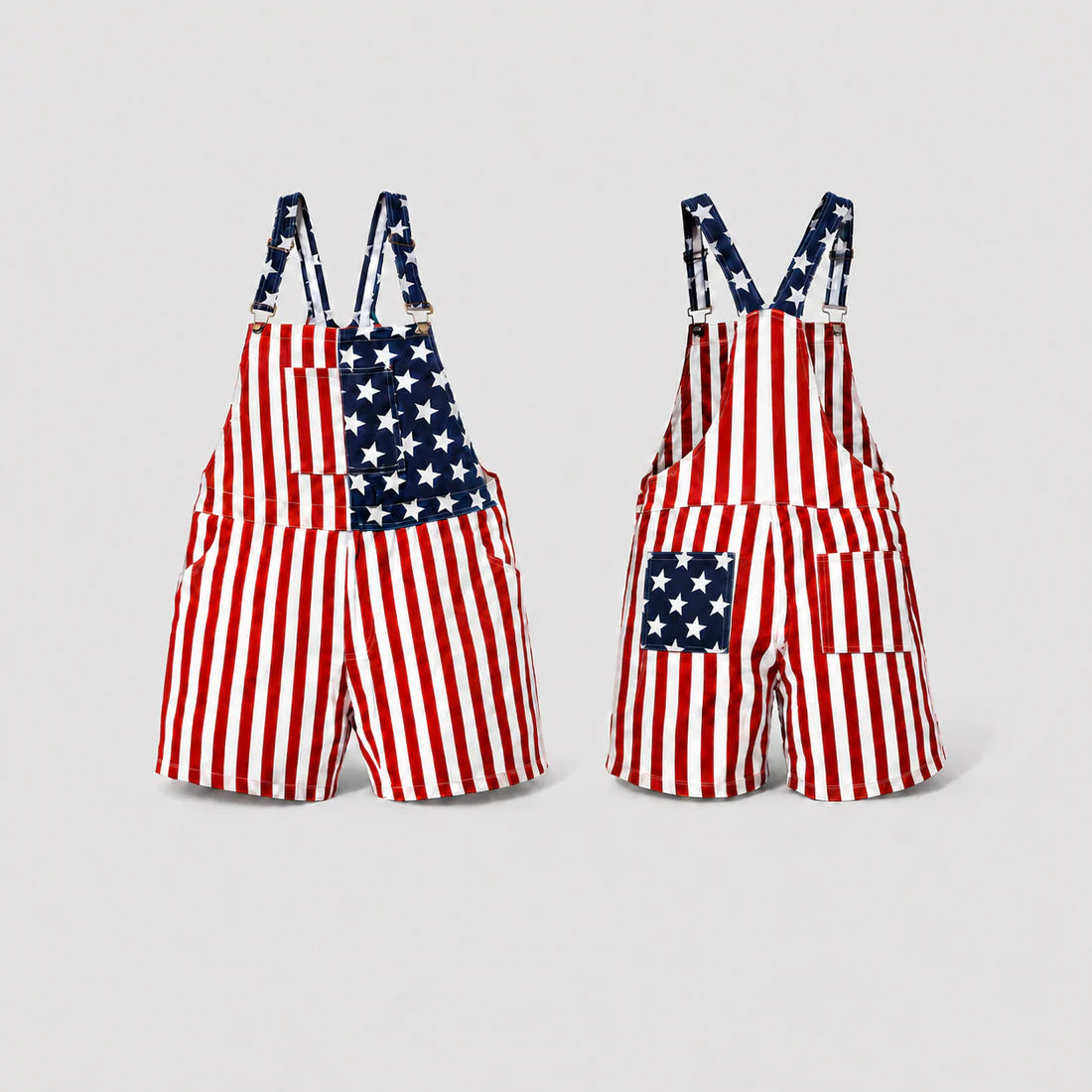 📢📢50% OFF !! ⏰ American Flag Unisex Overalls