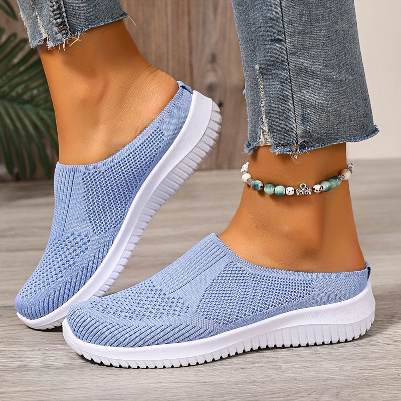 Oveltrix - Women’s Breathable Knit Slip-On Walking Shoes