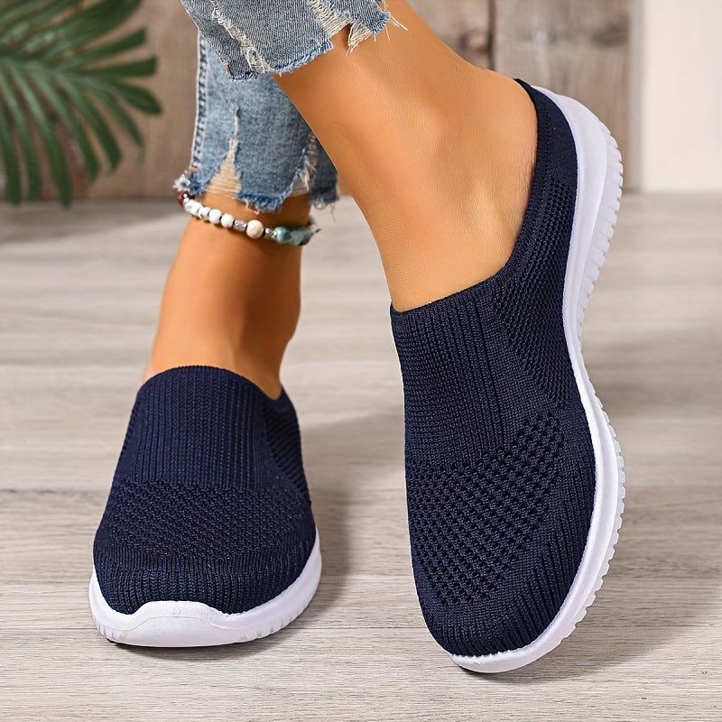 Oveltrix - Women’s Breathable Knit Slip-On Walking Shoes