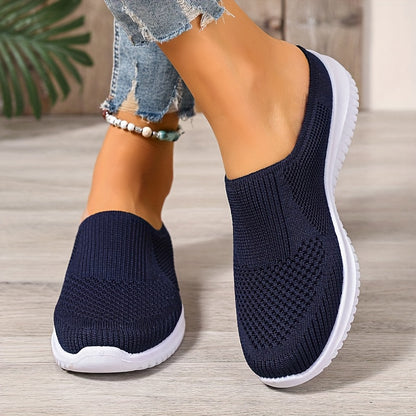 Oveltrix - Women’s Breathable Knit Slip-On Walking Shoes
