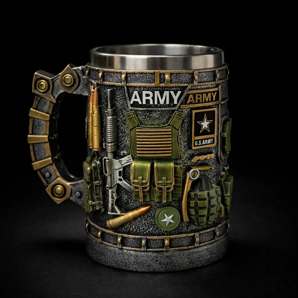 Handcrafted Military Pride Mug