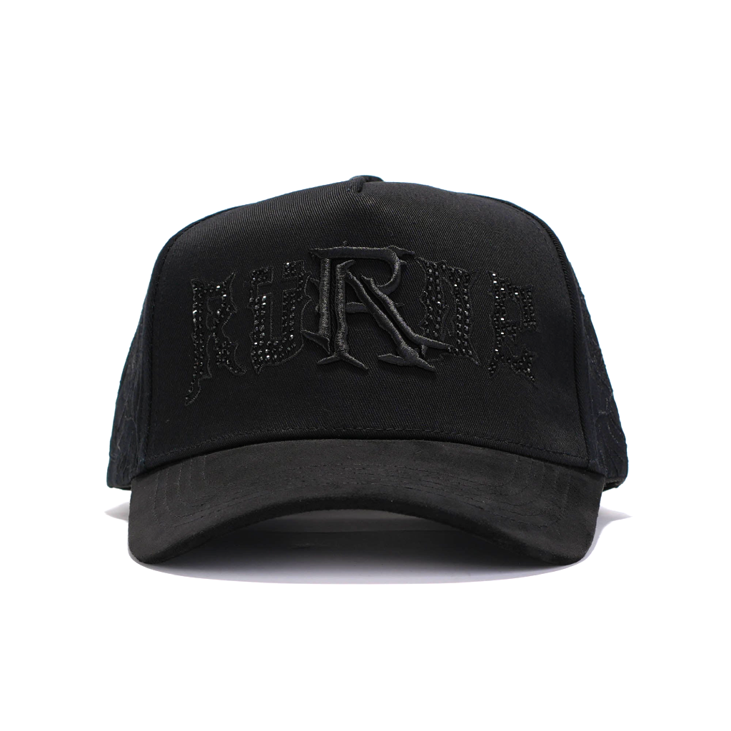 Rude Awakenings – Triple Black Crystals Snapback