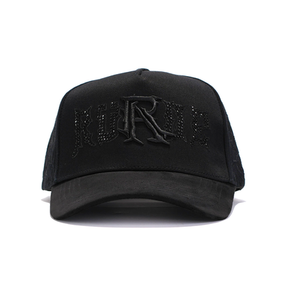 Rude Awakenings – Triple Black Crystals Snapback
