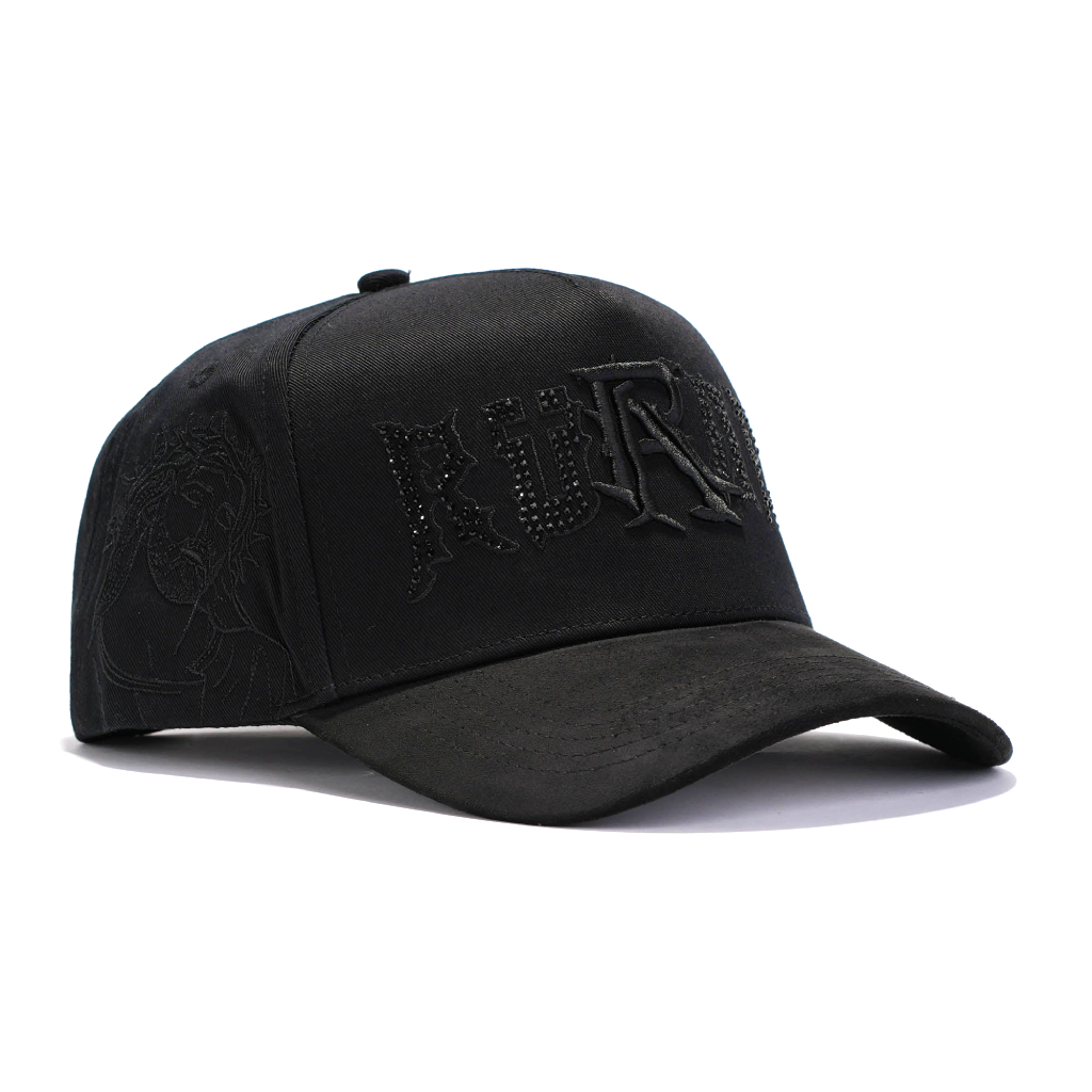 Rude Awakenings – Triple Black Crystals Snapback