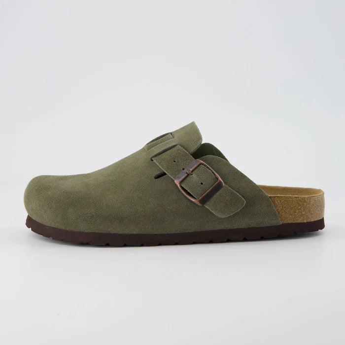 Genuine Suede Clogs by Oveltrix