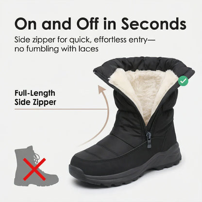Warmstep™ Waterproof Fur Lined Winter Boots