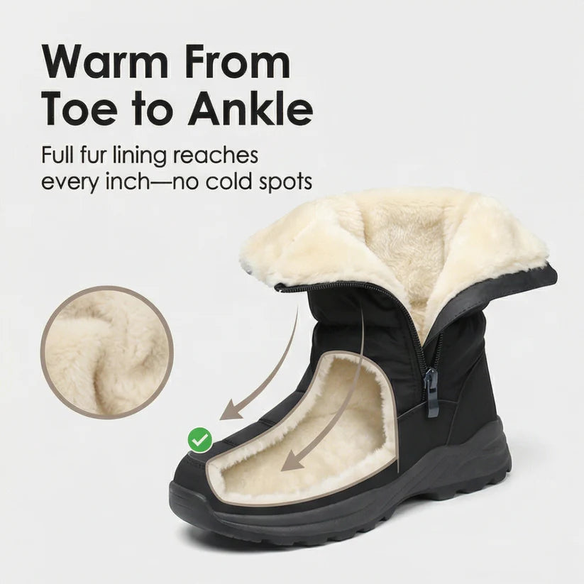 Warmstep™ Waterproof Fur Lined Winter Boots