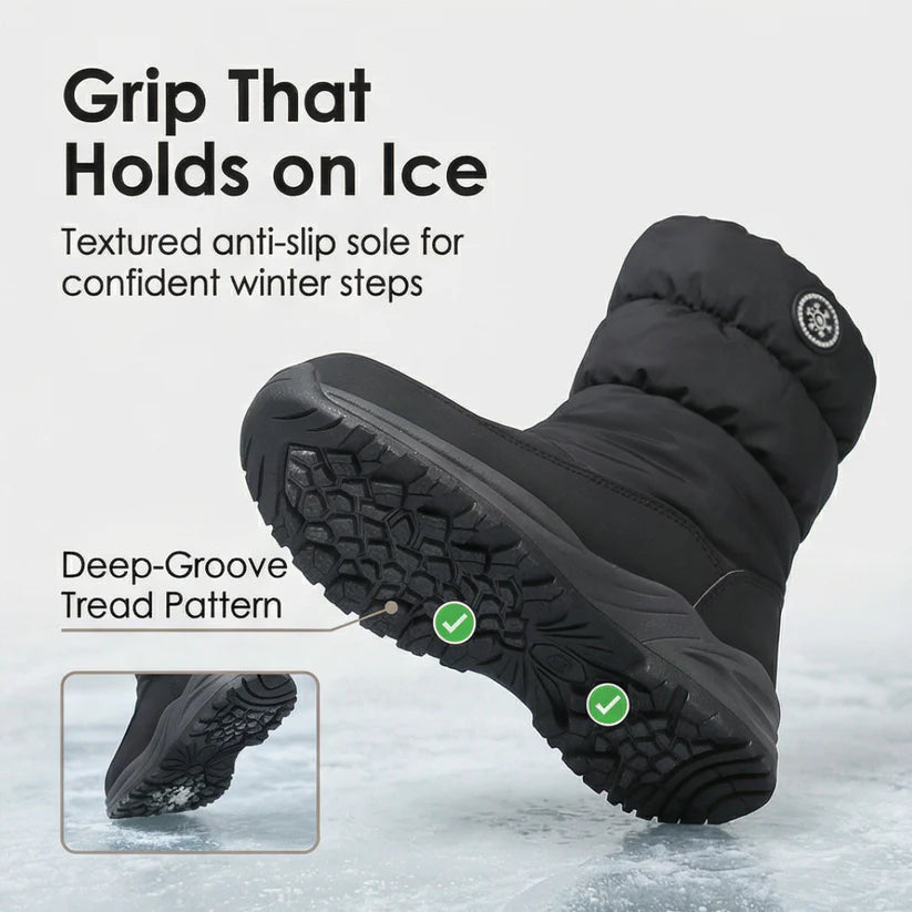 Warmstep™ Waterproof Fur Lined Winter Boots