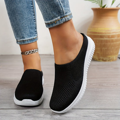 Oveltrix - Women’s Breathable Knit Slip-On Walking Shoes