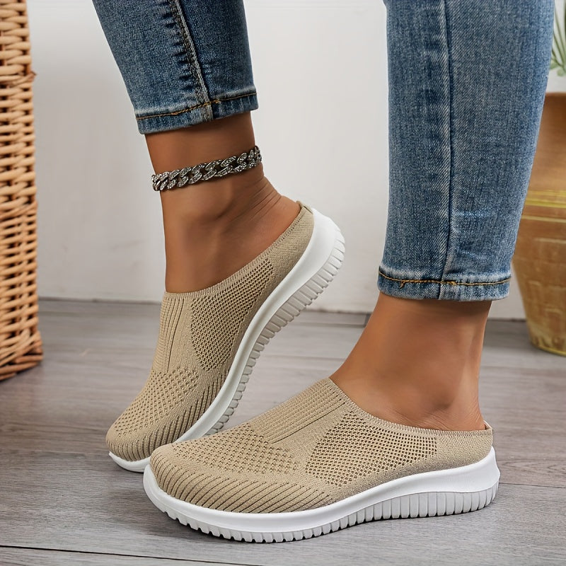 Oveltrix - Women’s Breathable Knit Slip-On Walking Shoes