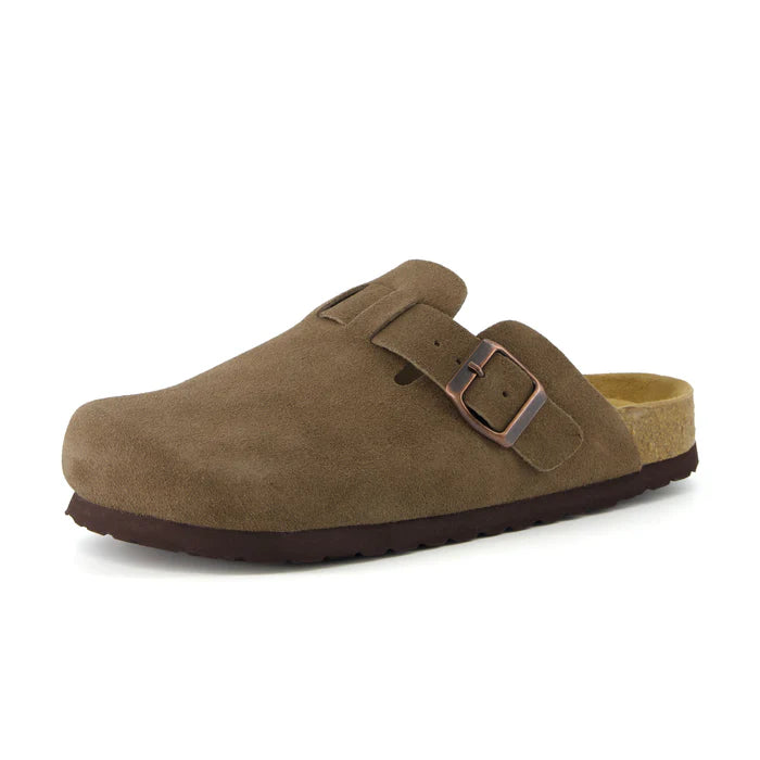 Genuine Suede Clogs by Oveltrix