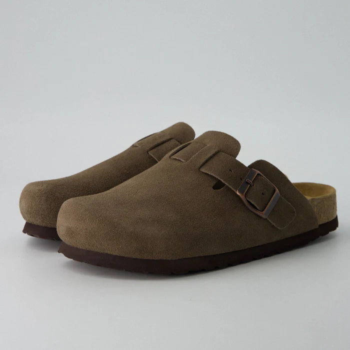 Genuine Suede Clogs by Oveltrix