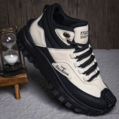 Men’s Work Hiking Boots – Waterproof, Non-Slip, Puncture and Smash Resistant, Wide Toe, Arch Support – Ideal for Daily Wear and Outdoor Adventures