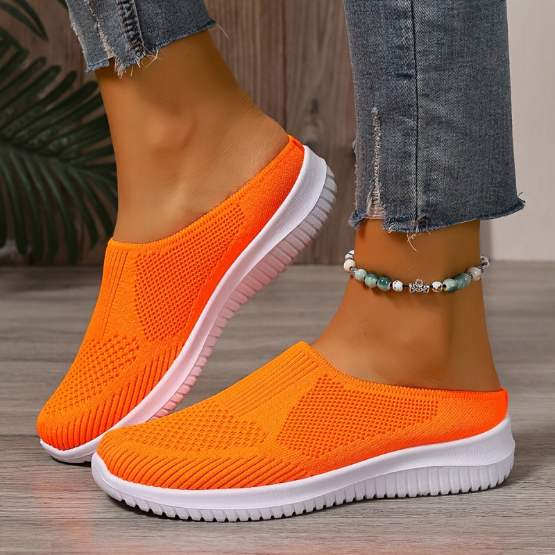 Oveltrix - Women’s Breathable Knit Slip-On Walking Shoes