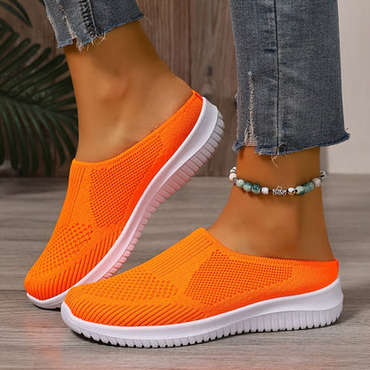 Oveltrix - Women’s Breathable Knit Slip-On Walking Shoes