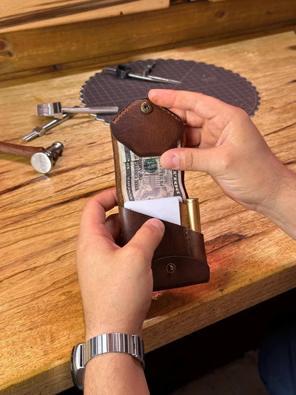 Sorrin — Handmade Full Grain Leather Wallet with Pen Slot