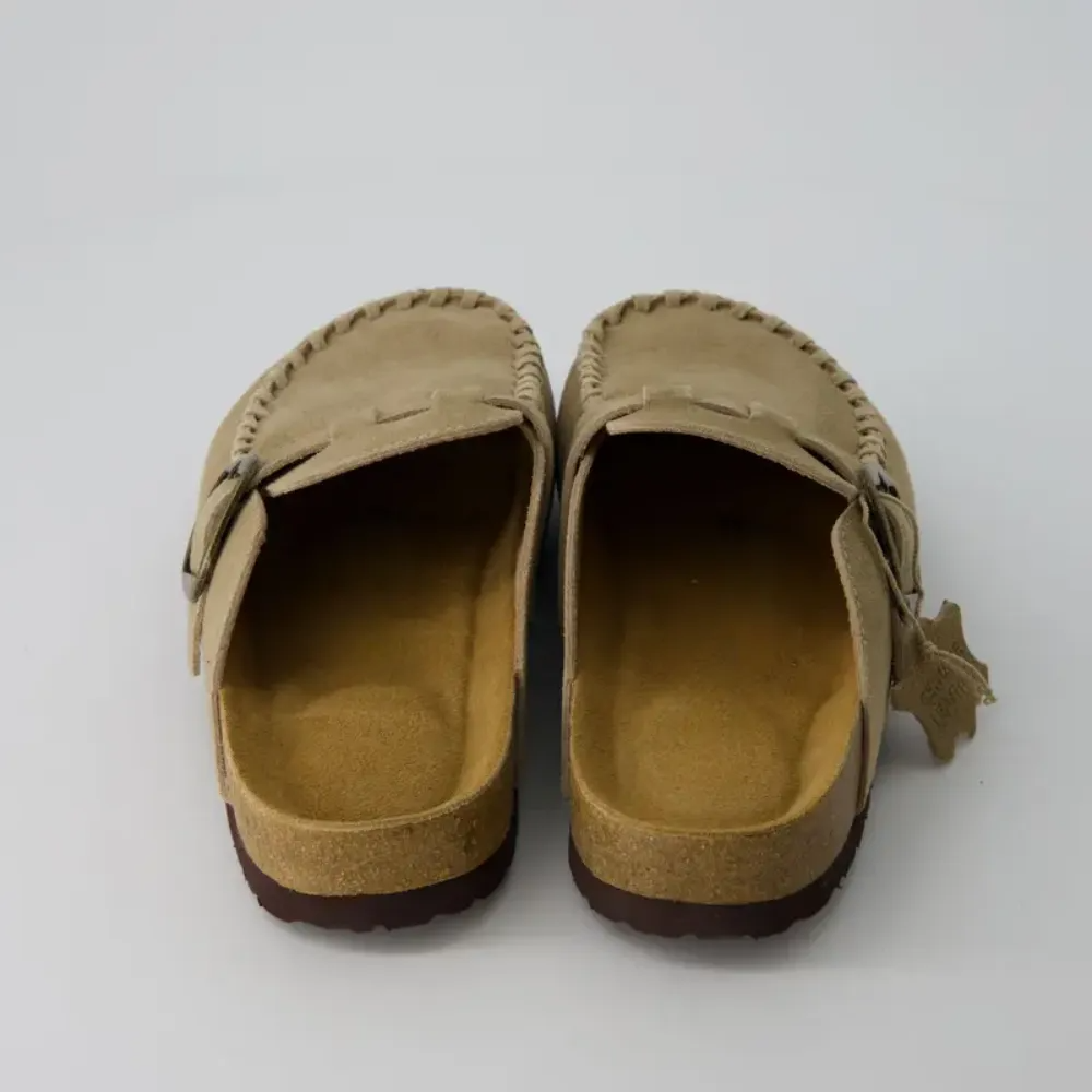 Comfortable Leather Slip On Mules For Women