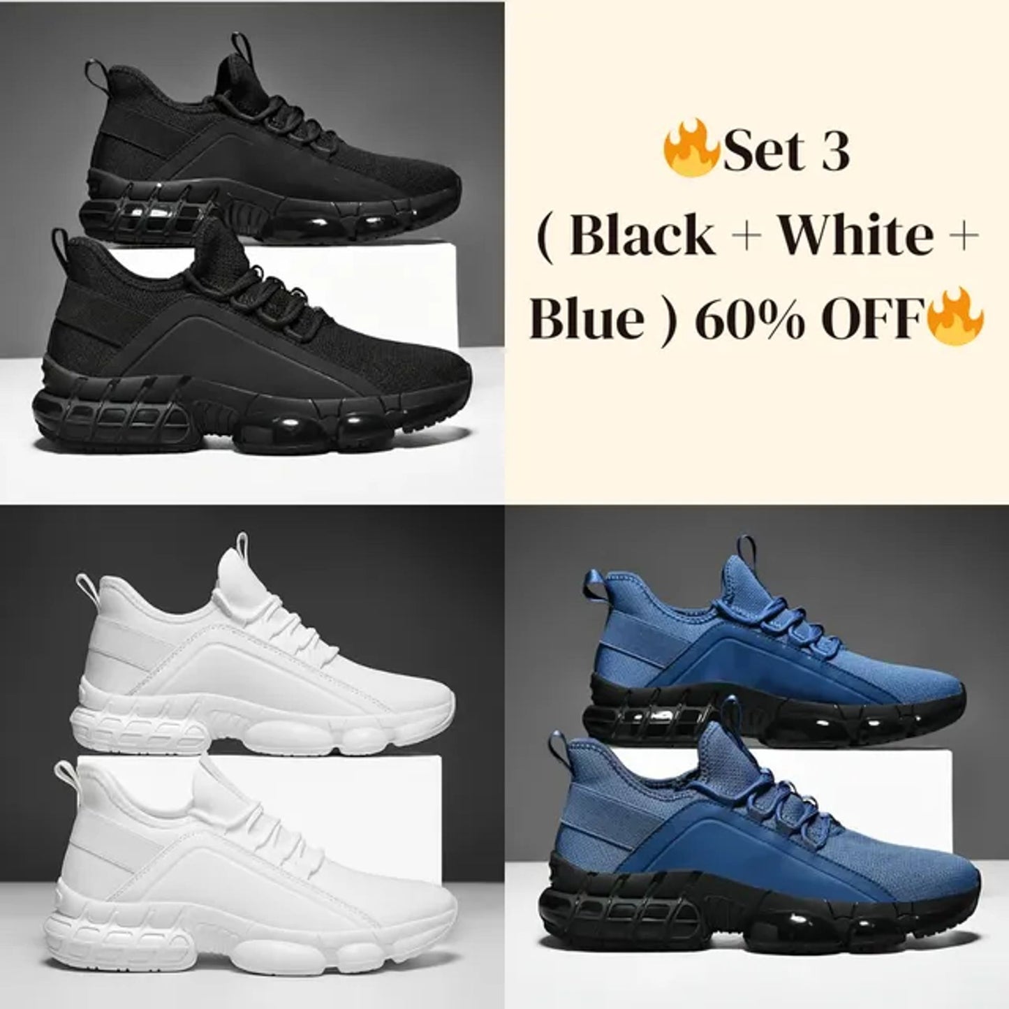 🔥Last Sale🔥Men's Lightweight Breathable Low-Top Running Shoes