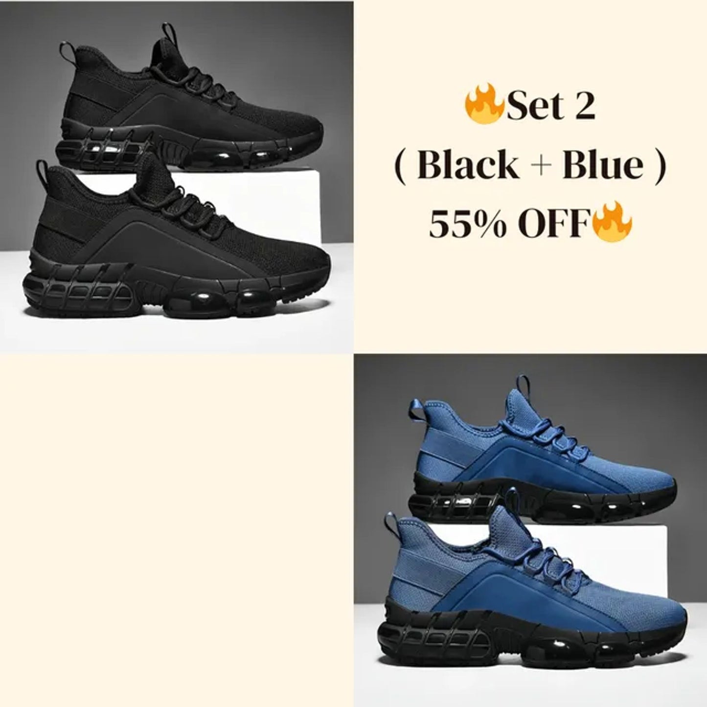 🔥Last Sale🔥Men's Lightweight Breathable Low-Top Running Shoes