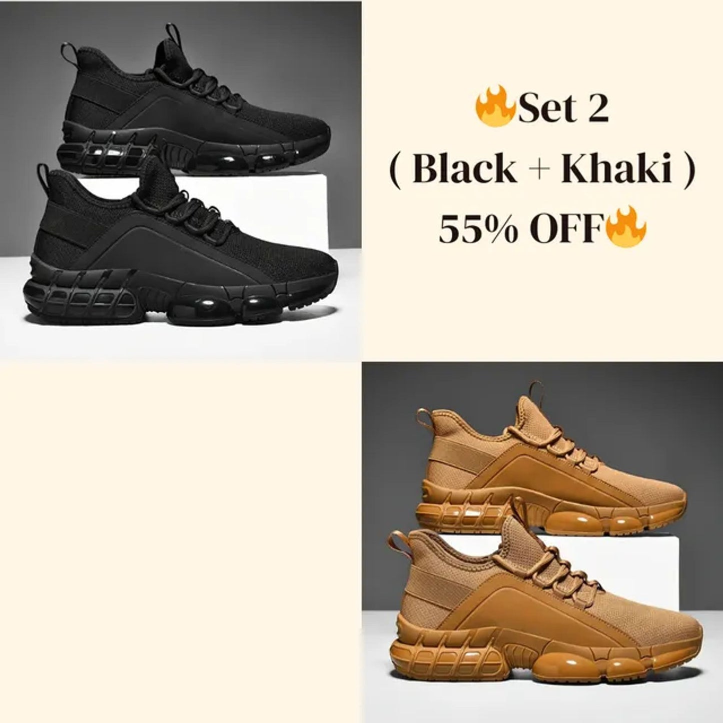 🔥Last Sale🔥Men's Lightweight Breathable Low-Top Running Shoes