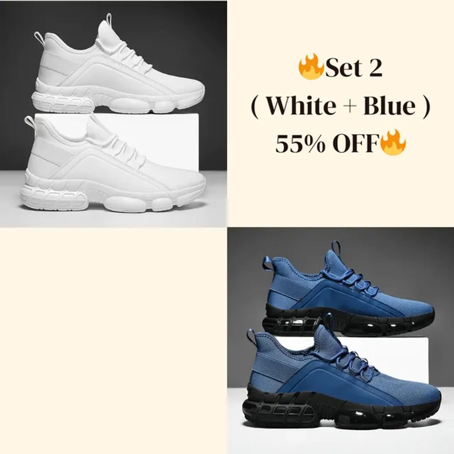 🔥Last Sale🔥Men's Lightweight Breathable Low-Top Running Shoes