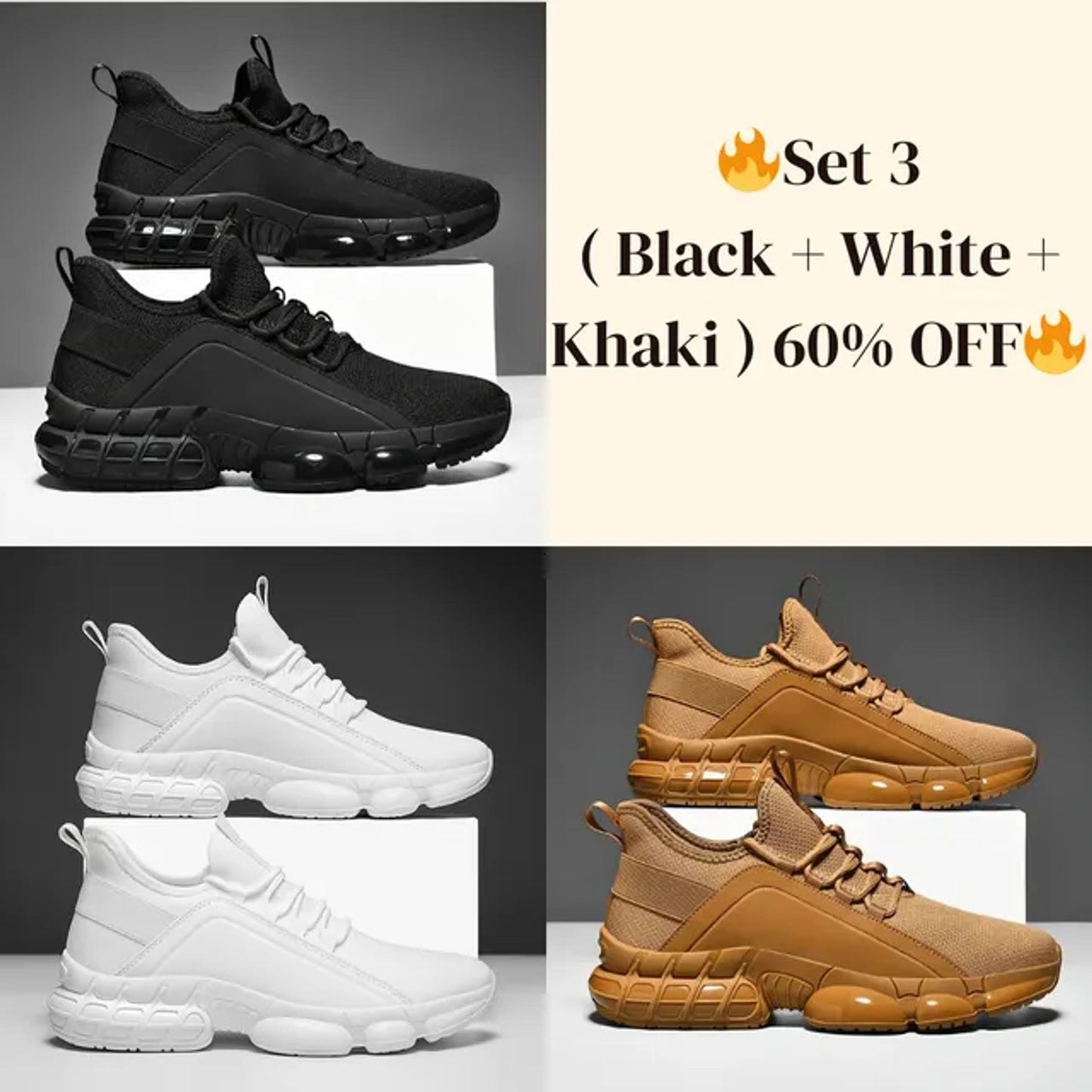 🔥Last Sale🔥Men's Lightweight Breathable Low-Top Running Shoes