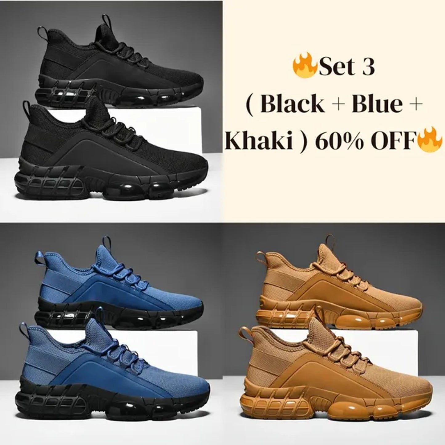 🔥Last Sale🔥Men's Lightweight Breathable Low-Top Running Shoes